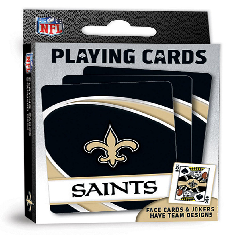 Officially Licensed NFL New Orleans Saints Playing Cards - 54 Card Deck Image