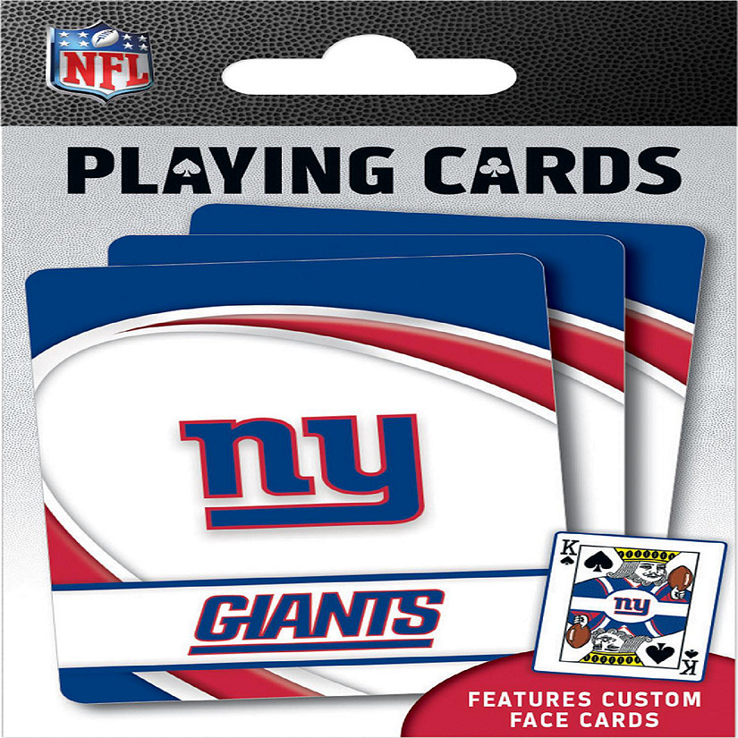 Officially Licensed NFL New York Giants Playing Cards - 54 Card Deck Image