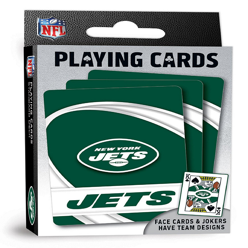 Officially Licensed NFL New York Jets Playing Cards - 54 Card Deck Image