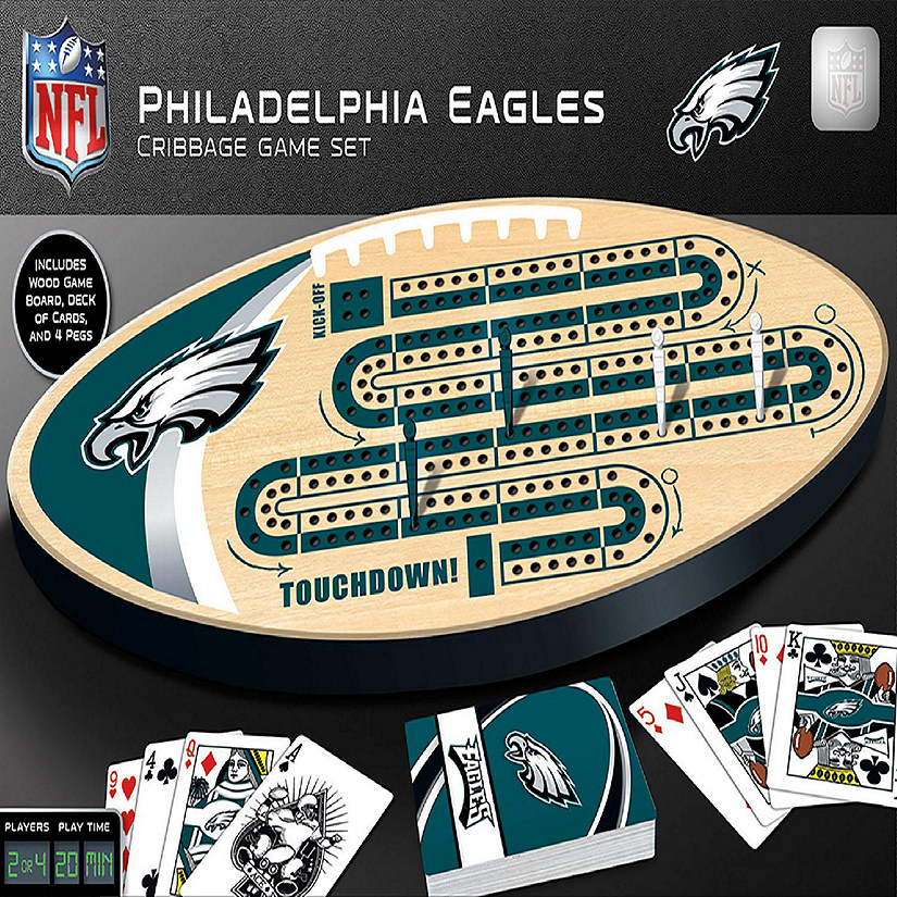 Officially Licensed NFL Philadelphia Eagles Cribbage Game for Adults Image