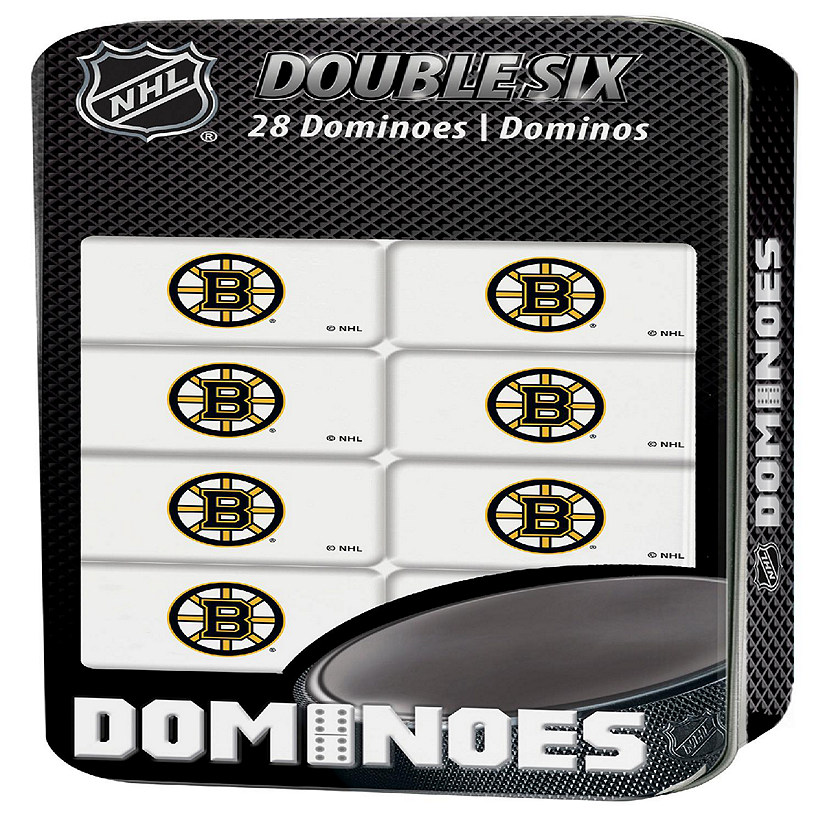 Officially Licensed NHL Boston Bruins 28 Piece Dominoes Game Image