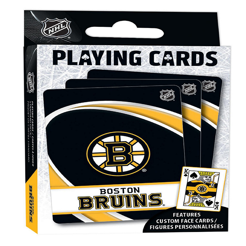 Officially Licensed NHL Boston Bruins Playing Cards - 54 Card Deck Image