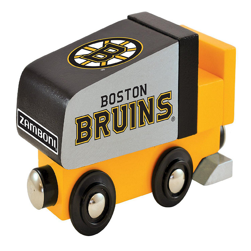 Officially Licensed NHL Boston Bruins Wooden Toy Train Engine For Kids Image