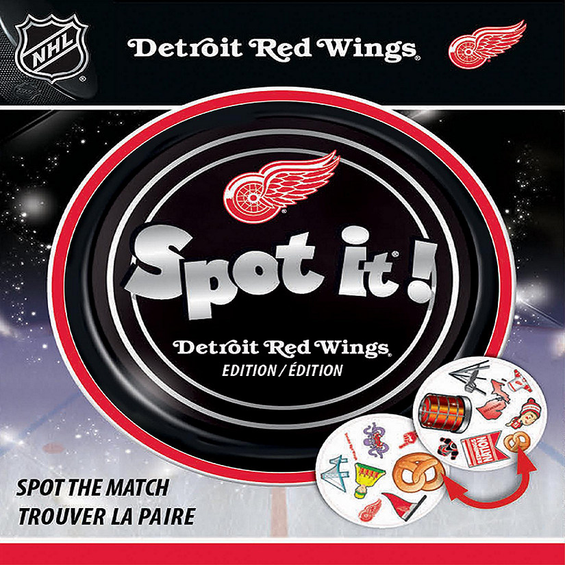 Officially licensed NHL Detroit Red Wings Spot It Game Image