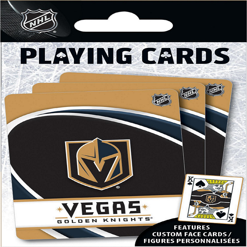 Officially Licensed NHL Las Vegas Golden Knights Playing Cards - 54 Card Deck Image