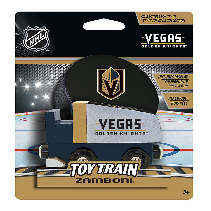Officially Licensed NHL Las Vegas Golden Knights Wooden Toy Train Engine For Kids Image