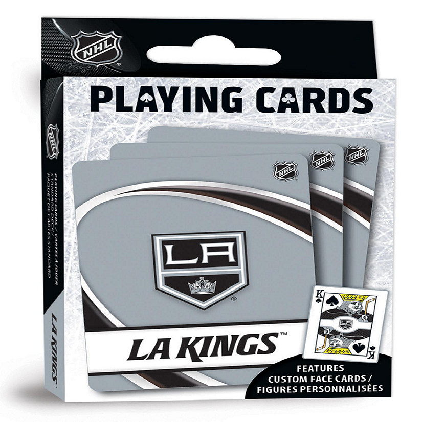 Officially Licensed NHL Los Angeles Kings Playing Cards - 54 Card Deck Image