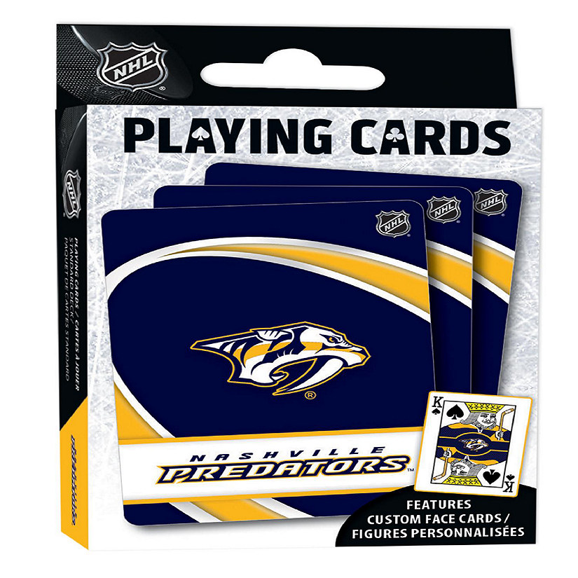 Officially Licensed NHL Nashville Predators Playing Cards - 54 Card Deck Image