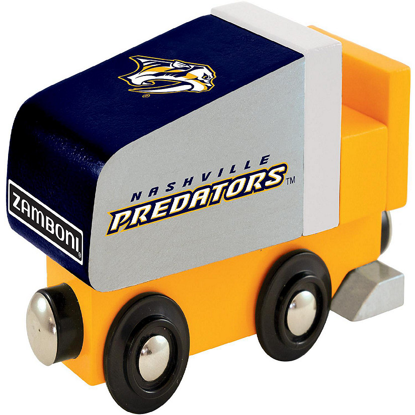 Officially Licensed NHL Nashville Predators Wooden Toy Train Engine For Kids Image