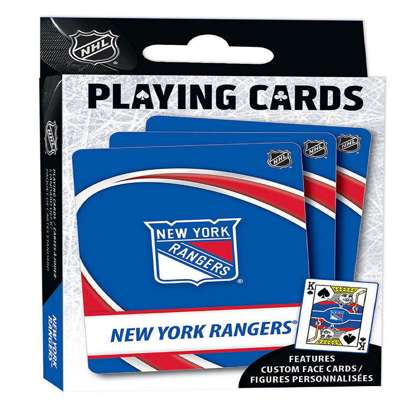 Officially Licensed NHL New York Rangers Playing Cards - 54 Card Deck Image