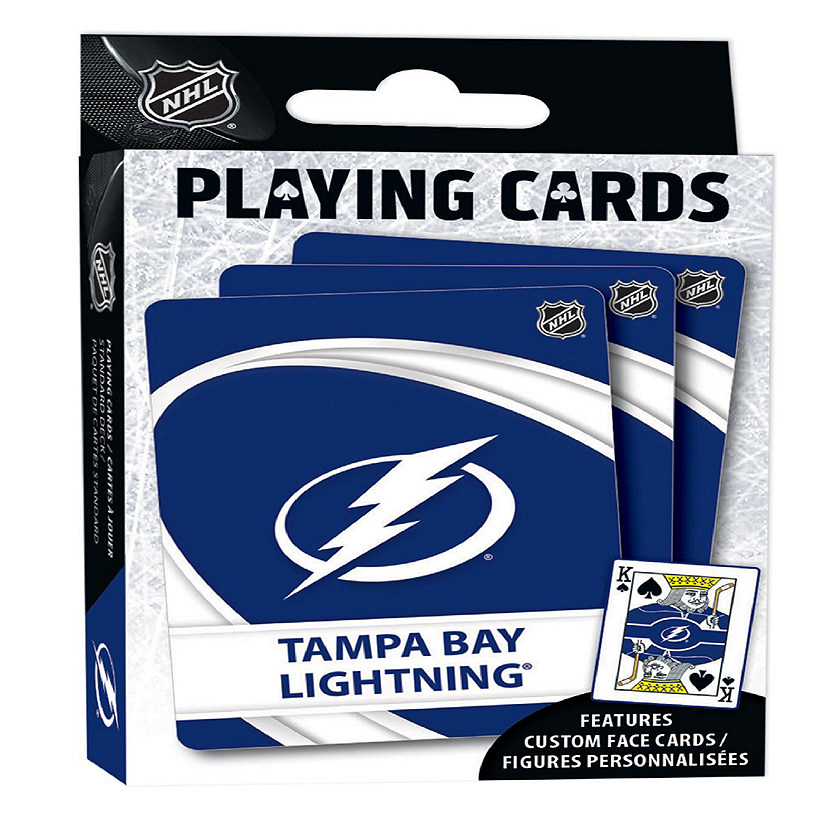 Officially Licensed NHL Tampa Bay Lightning Playing Cards - 54 Card Deck Image