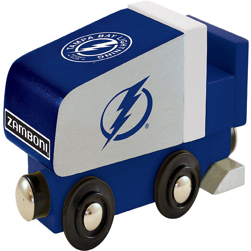 Officially Licensed NHL Tampa Bay Lightning Wooden Toy Train Engine For Kids Image