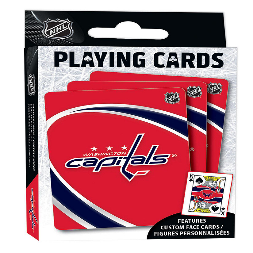 Officially Licensed NHL Washington Capitals Playing Cards - 54 Card Deck Image