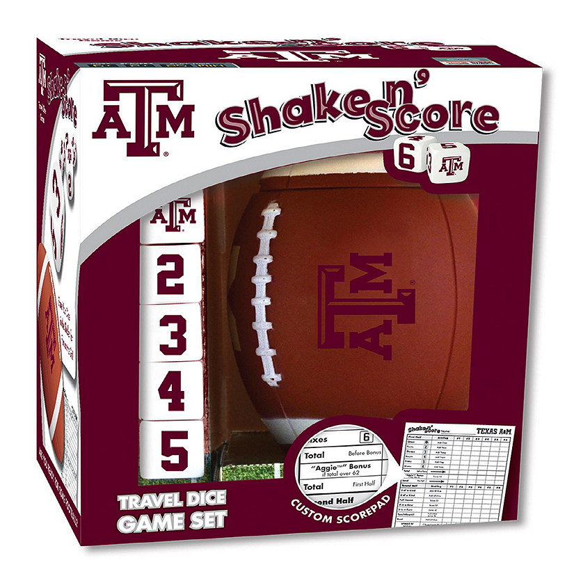 Officially Licsensed NCAA Texas A&M Aggies Shake N Score Dice Game Image