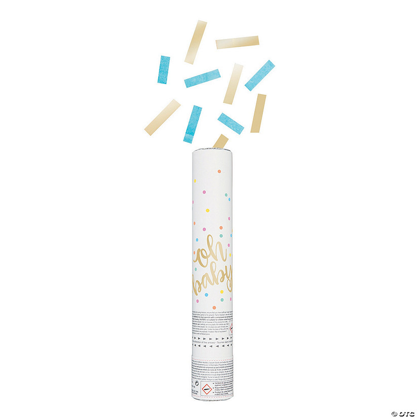 Oh Baby Blue Gender Reveal Confetti Cannon Image