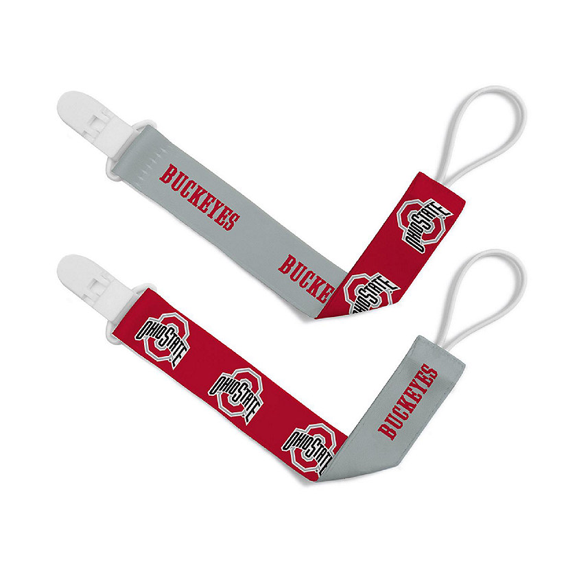 Ohio State Buckeyes - Pacifier Clip 2-Pack Image