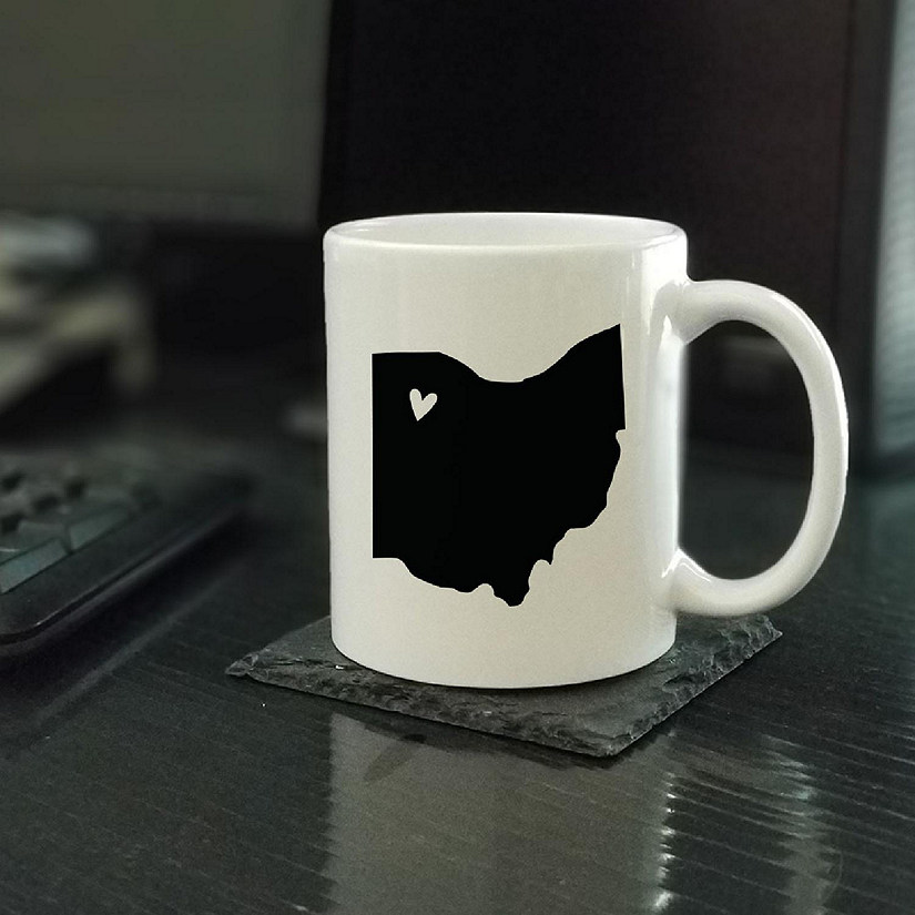 Ohio State Heart Ceramic Mug Image