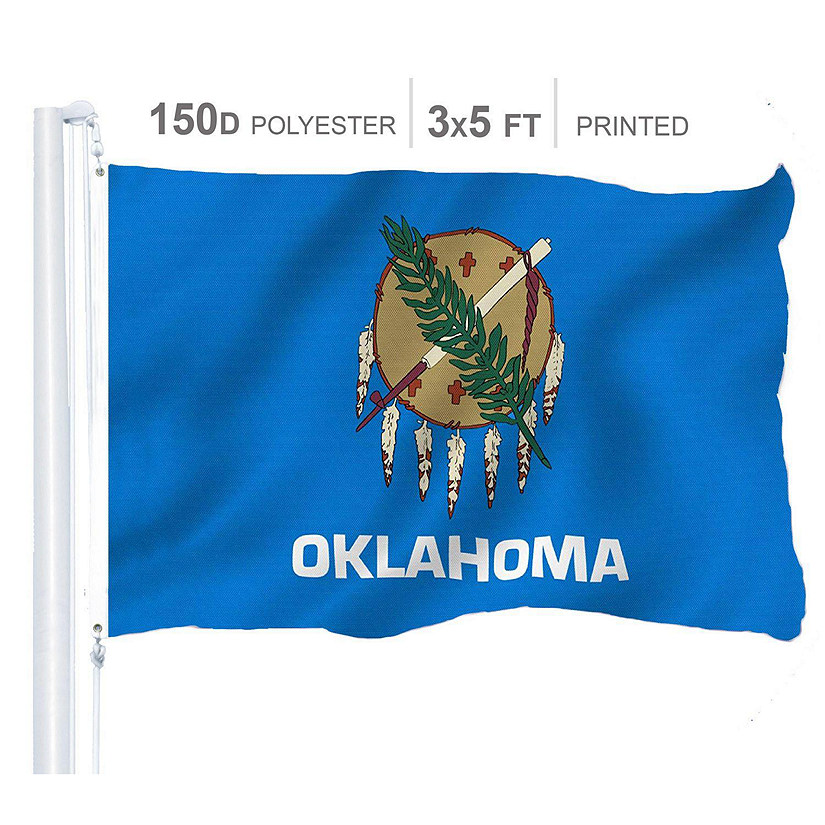 Oklahoma State Flag 150D Printed Polyester 3x5 Ft Image