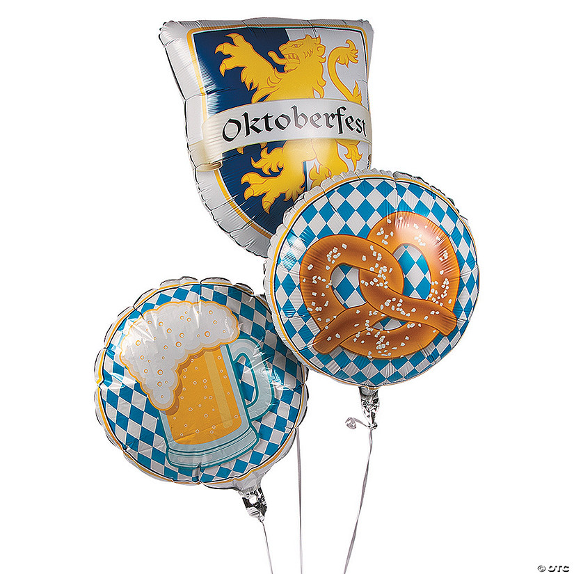 Oktoberfest 18" - 20 3/4" Mylar Balloons - 3 Pc. Image