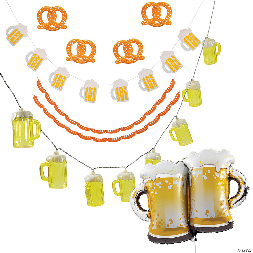 Oktoberfest Beer & Pretzels Decorating Kit - 9 Pc. Image