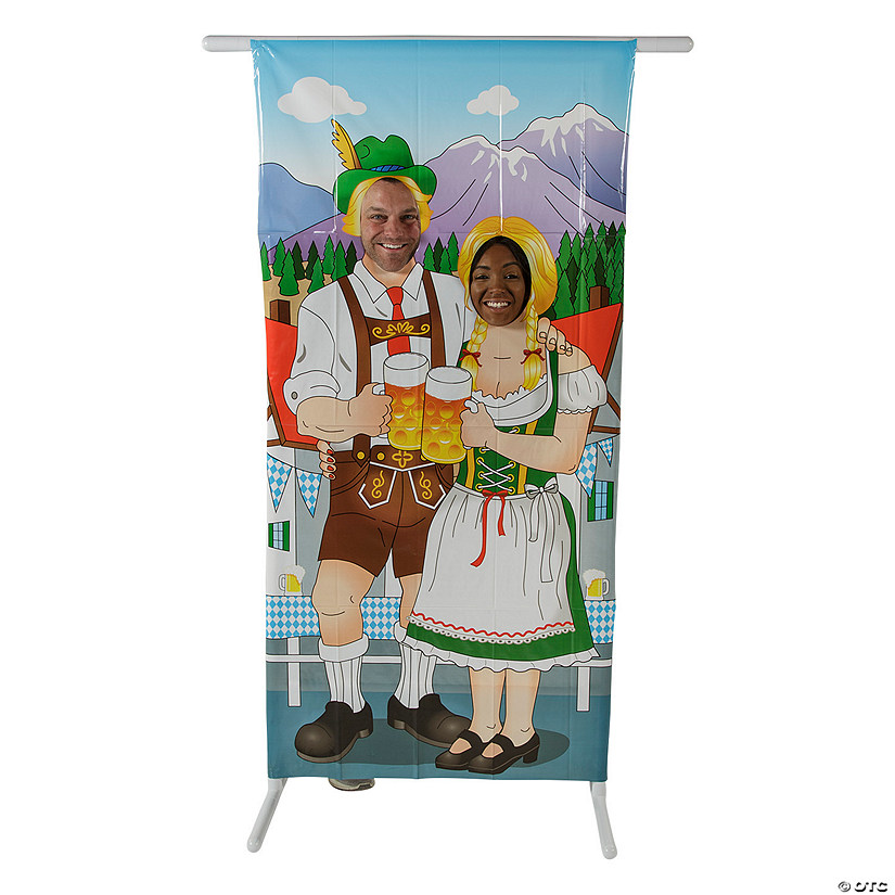 Oktoberfest Couple Stand-In Door Banner & Frame Kit - 2 Pc. Image