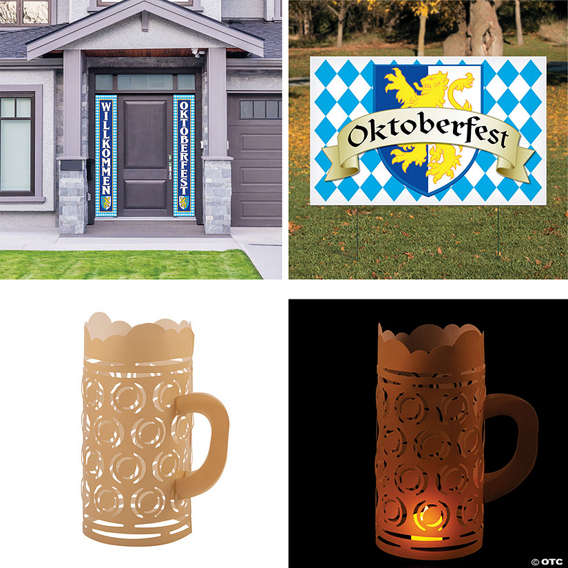 Oktoberfest Front Yard Decorating Kit - 15 Pc. Image