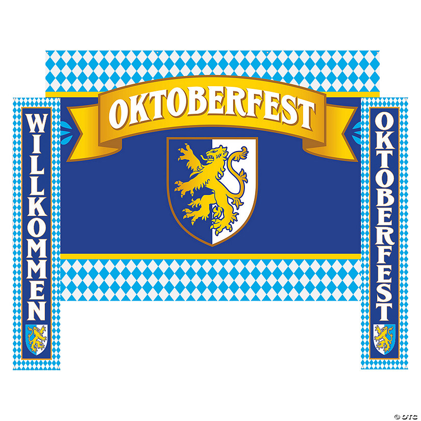 Oktoberfest Photobooth Backdrop Decorating Kit - 3 Pc. Image