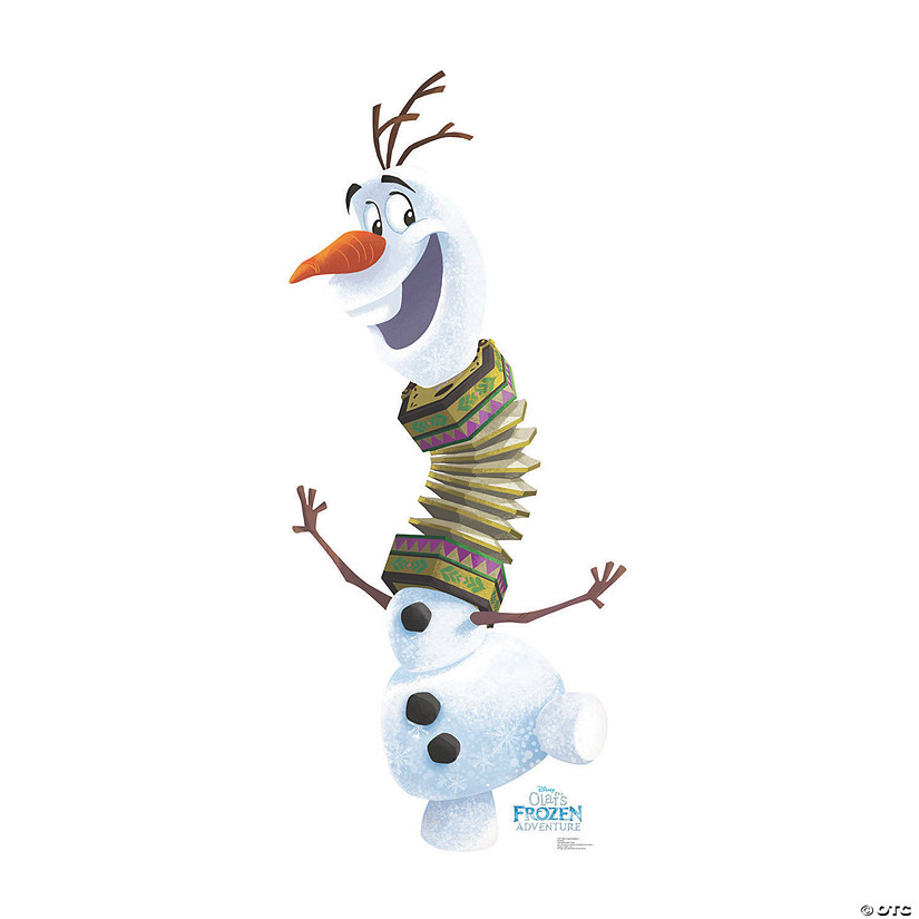 Olaf&#8217;s Frozen Adventure&#8482; Goofy Olaf Life-Size Cardboard Stand-Up Image