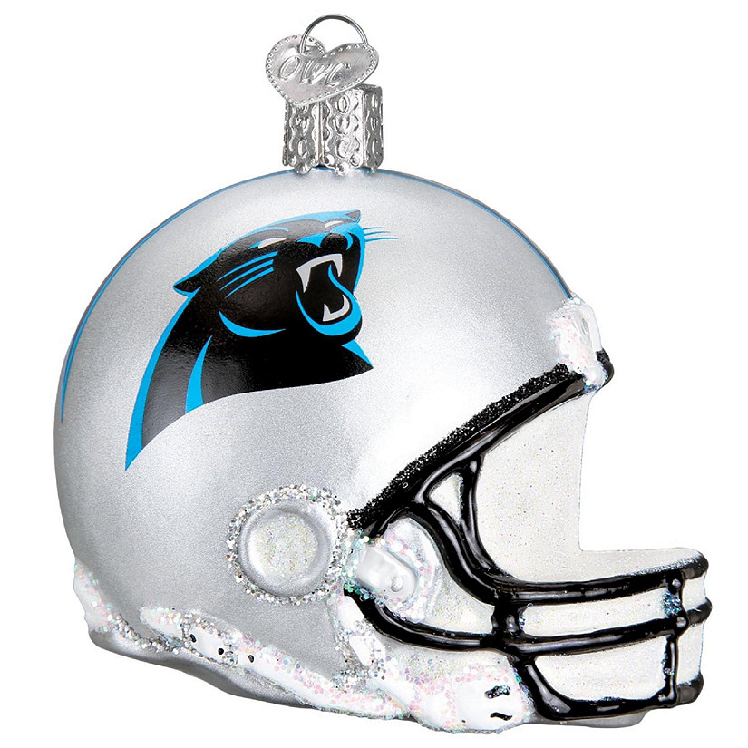 Old World Blown Glass Christmas Ornament - Carolina Panthers Helmet 70517 Image