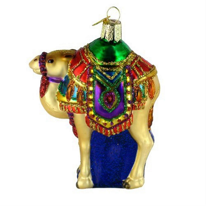 Old World Christmas 12214 Glass Magis Camel Ornament Image