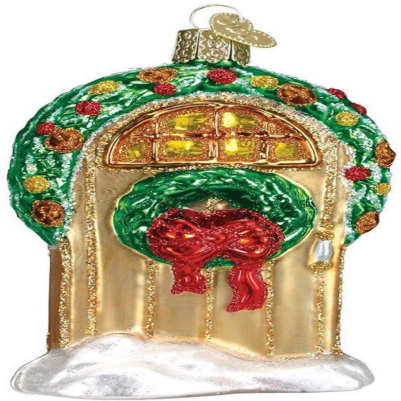 Old World Christmas 20034 Glass Blown Welcome Ornament Image