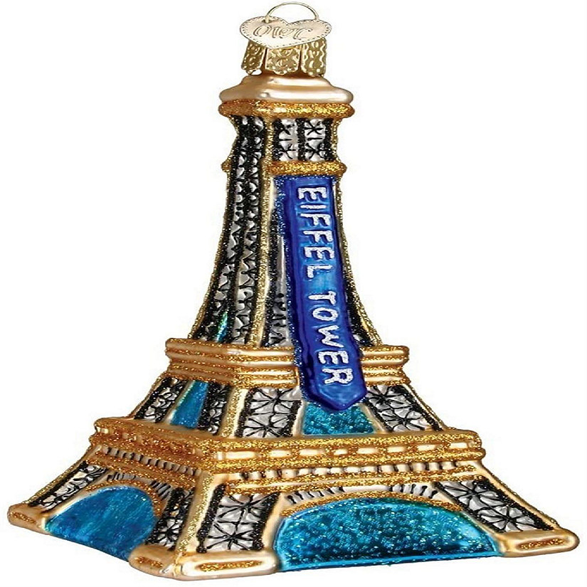 Old World Christmas 20056 Glass Blown Eiffel Tower Ornament Oriental