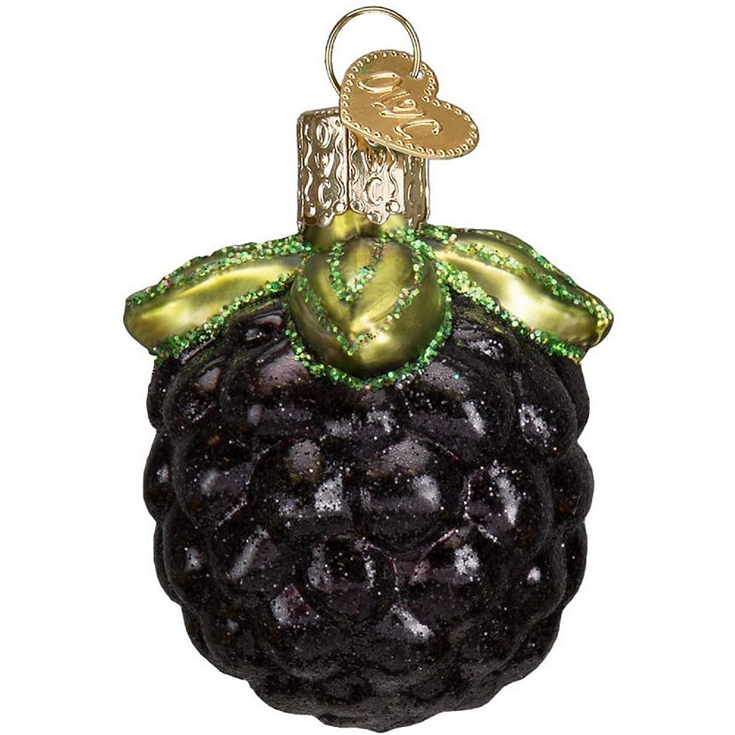 Old World Christmas 28113 Glass Blown Blackberry Ornament Image