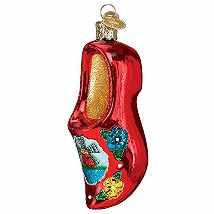 Old World Christmas 32435 Glass Blown Wooden Clog Ornament Oriental  Trading