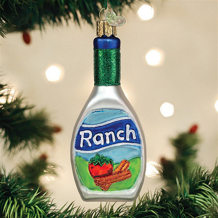 Old World Christmas 32443 Ranch Dressing Glassblown Ornament Image