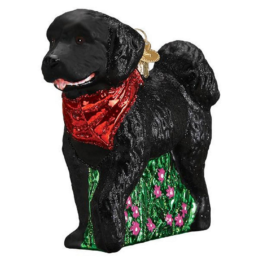 Old World Christmas Black Doodle Dog Glass Ornament FREE BOX 12560 New  Oriental Trading