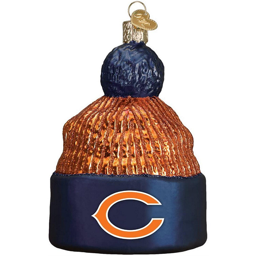Old World Christmas Chicago Bears Beanie Ornament For Christmas Tree Image