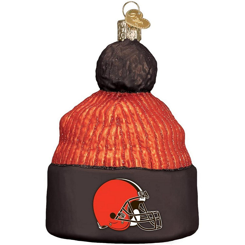 Old World Christmas Cleveland Browns Beanie Ornament For Christmas Tree Image