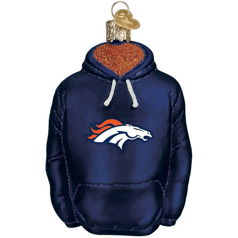 Old World Christmas Denver Broncos Hoodie Ornament For Christmas Tree Image