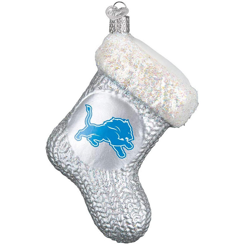 Old World Christmas Detroit Lions Stocking Ornament For Christmas Tree Image