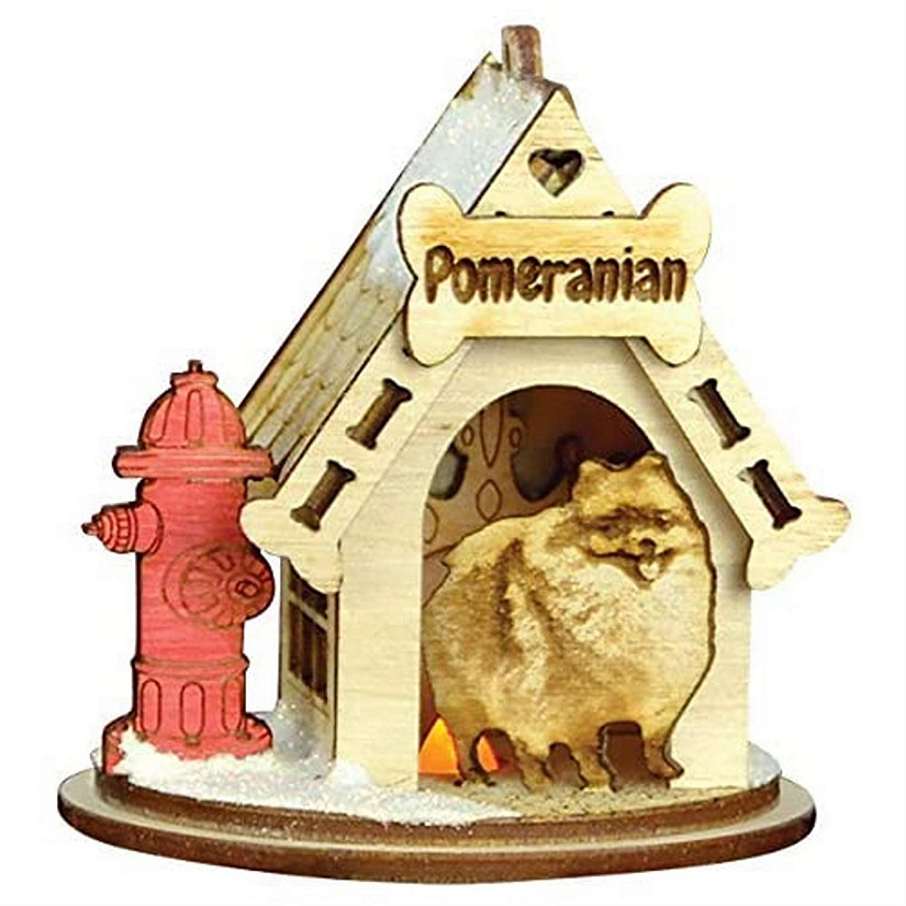 Old World Christmas Ginger Cottages #81017 Pomeranian Dog K9118 Ornament, 3 Image