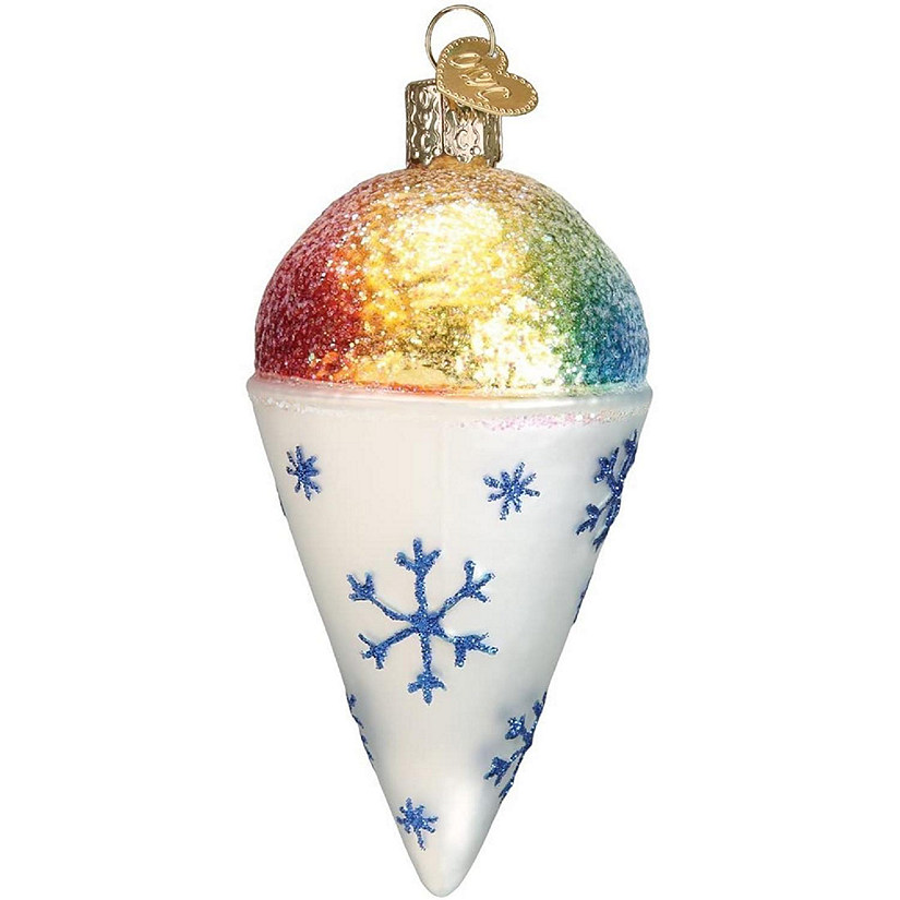 Old World Christmas Glass Blown Ornament 32254 Snow Cone- 4 Image
