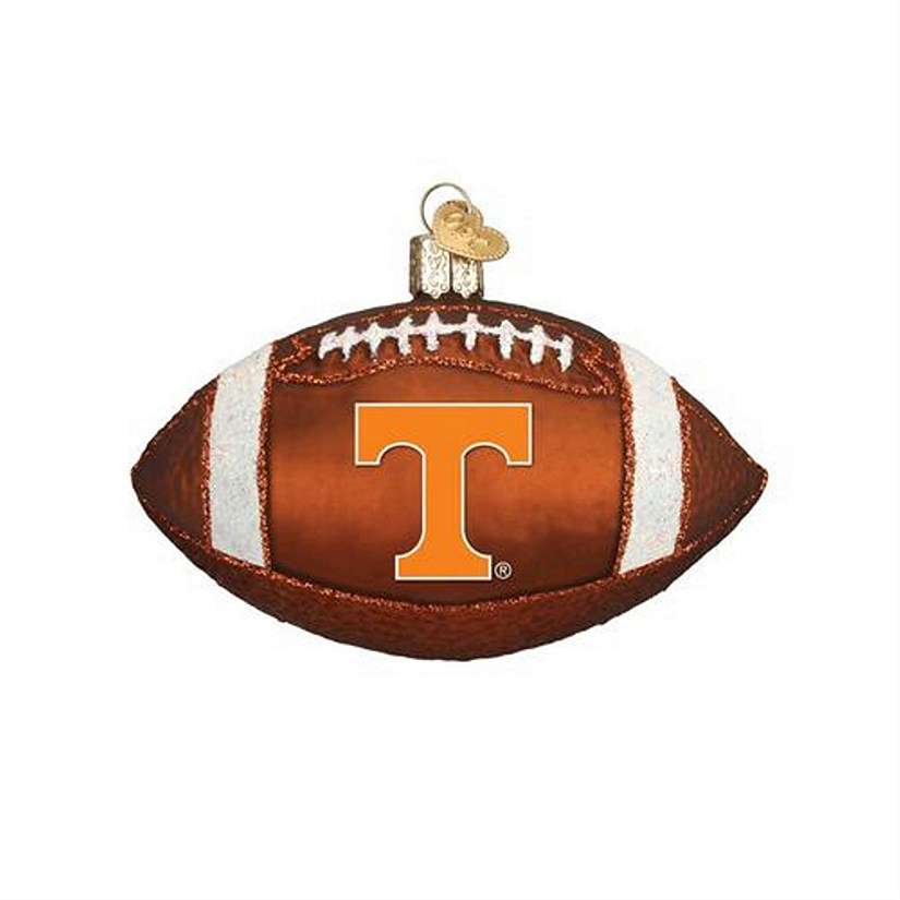 Old World Christmas Glass Blown Ornament 61000 Tennessee Football, 4 Inches Image