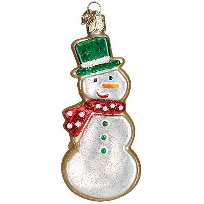 Old World Christmas Glass Blown Tree Ornament, Snowman Sugar Cookie