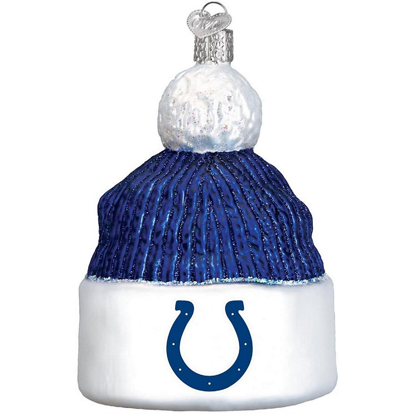 Old World Christmas Indianapolis Colts Beanie Ornament For Christmas Tree Image