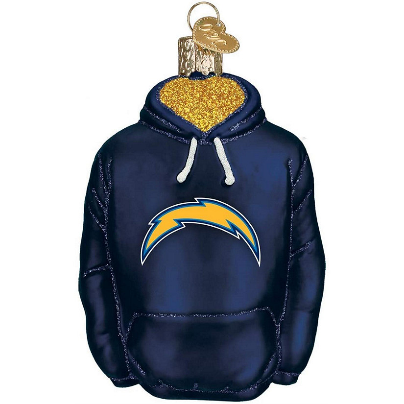 Old World Christmas Los Angeles Chargers Hoodie Ornament For Christmas Tree Image