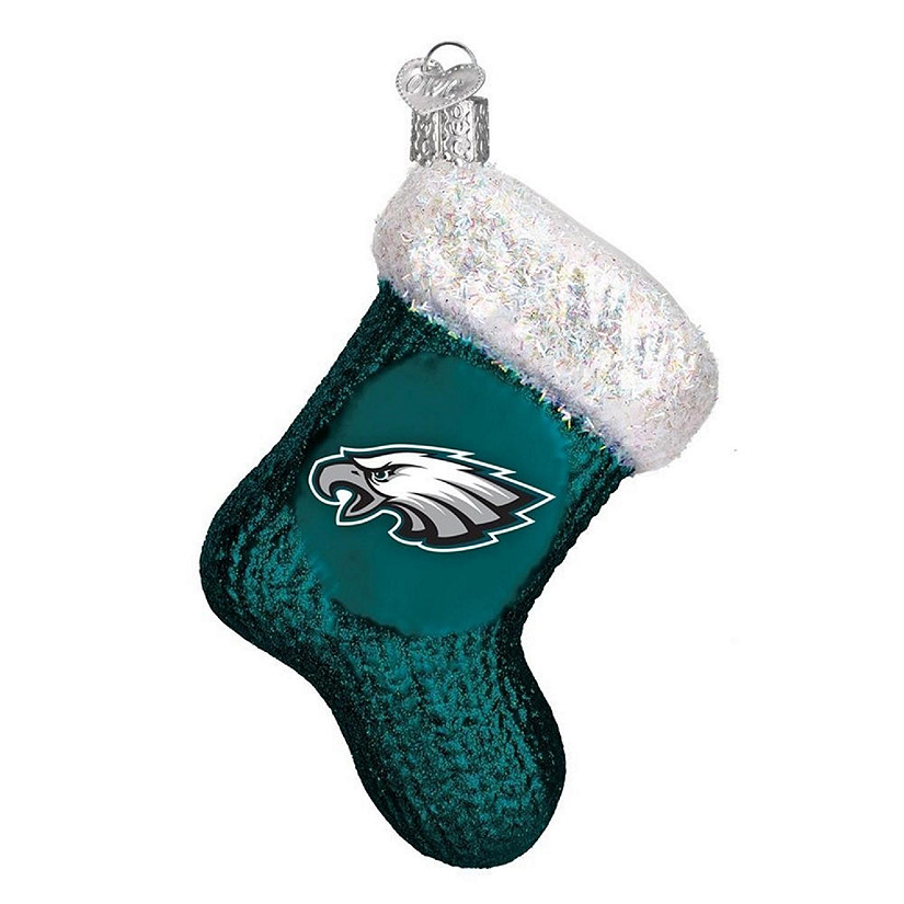 PHILADELPHIA PHILLY EAGLES FOOTBALL PLAYER CHRISTMAS ORNAMENT HOLIDAY  HANDPAINTE