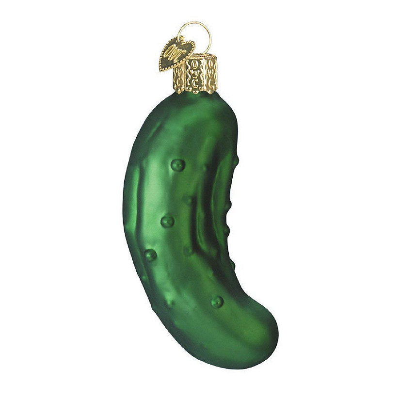 Old World Christmas Pickle Glass Ornament 28016 Holiday Decoration New FREE BOX Image
