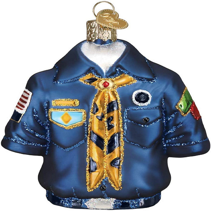 Old World Christmas Scout Uniform Tree Ornament Image