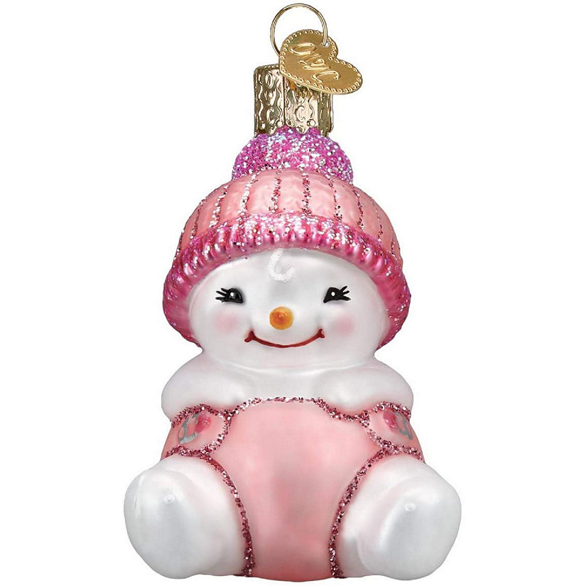Old World Christmas Snow Baby Girl Ornament For Christmas Tree Image